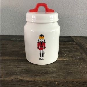 Rae Dunn Nuts Nutcracker Christmas Canister